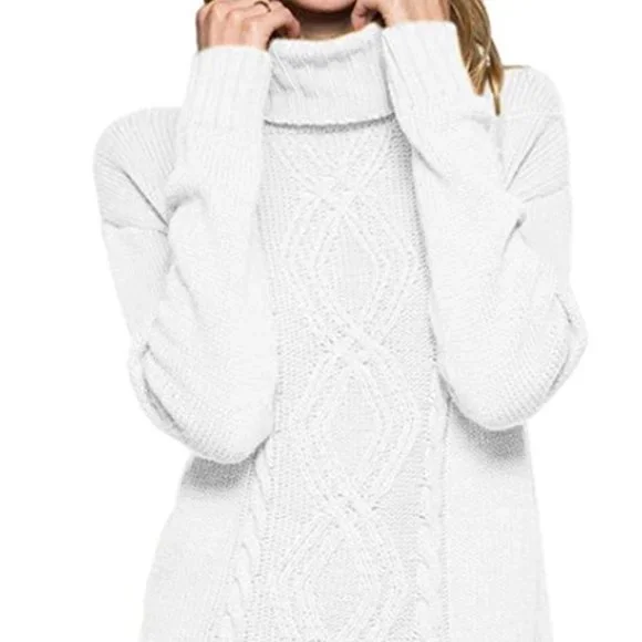 Off-White long turtle neck sweater - Size M - NWOT - Picture 1 of 9